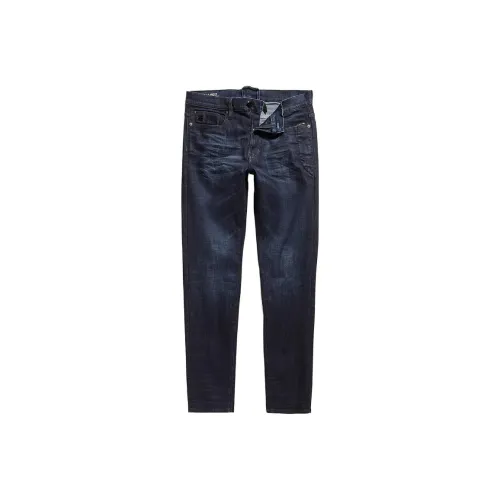 STAR RAW Темно-синие мужские джинсы