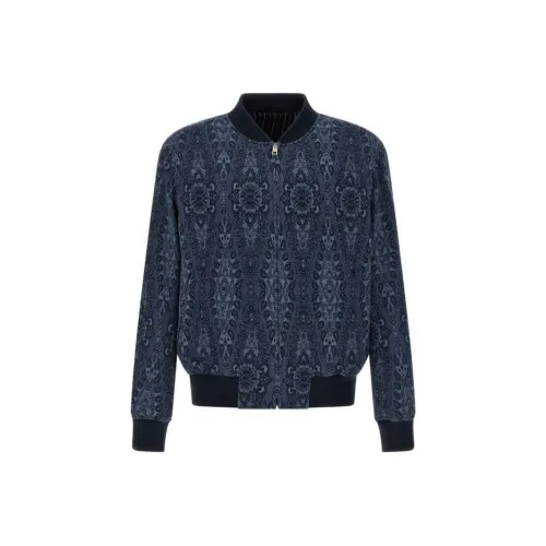 ETRO Мужские Синие Куртки