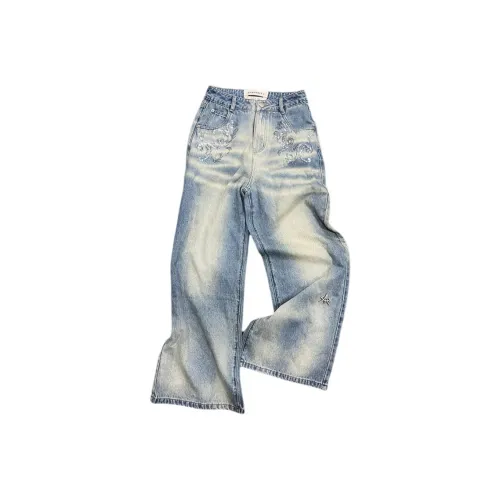 Apriority Clothing Джинсы Унисекс Небесно-голубой