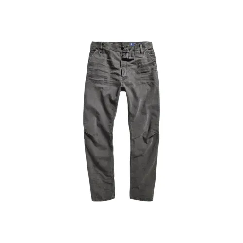 Джинсы STAR RAW Выцветшие Черные Мужские