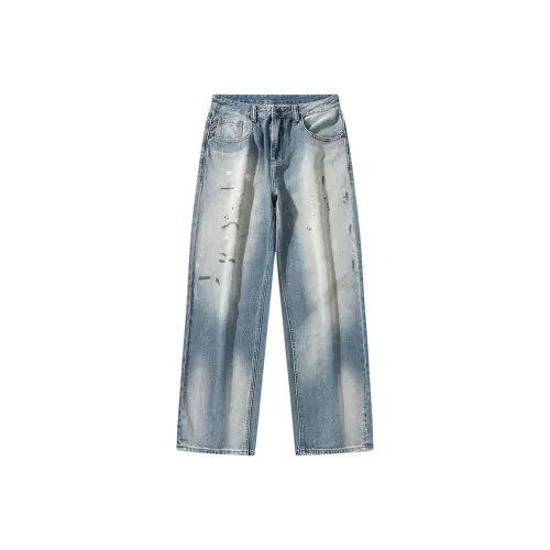 YICHEN Синие Унисекс Джинсы