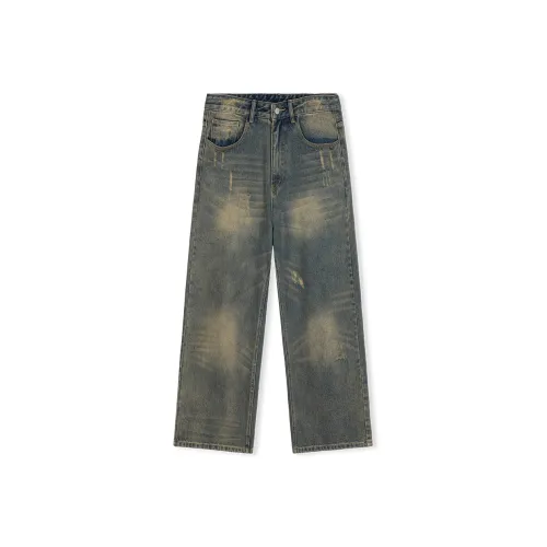 BING Темно-синие унисекс джинсы