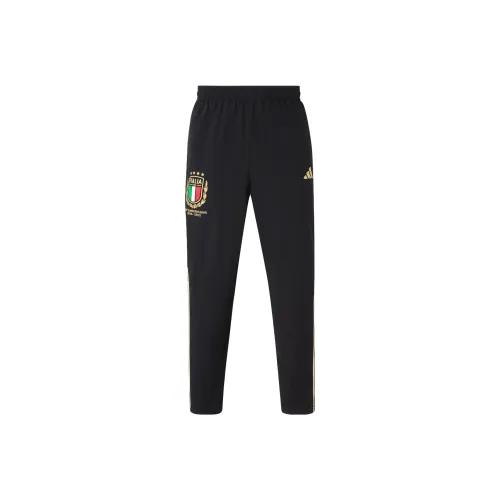 Adidas Italy Вязаные тренировочные брюки мужские черные