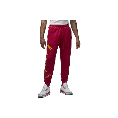 Jordan MVP Flight MVP Вязаные тренировочные брюки мужские красные