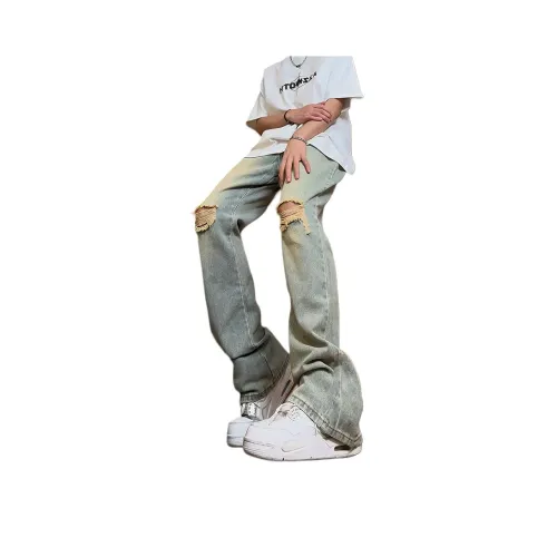 Белый медведь Джинсы Унисекс Желтый Грязь