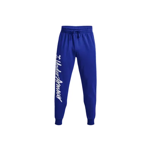 Under Armour Rival Blue Men's Knitted Training Pants Утершикерные тренировочные штаны для мужчин Under Armour Rival Blue