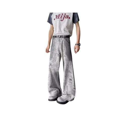 THE AIER Серый Унисекс Джинсы