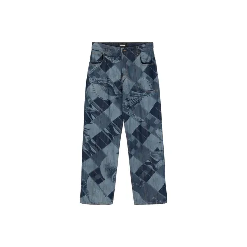 Ahluwalia Blue Men's Jeans Ахлувалия Синий Мужской Джинсы
