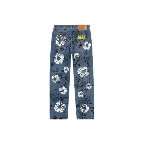 Denim Tears Синие Унисекс Джинсы