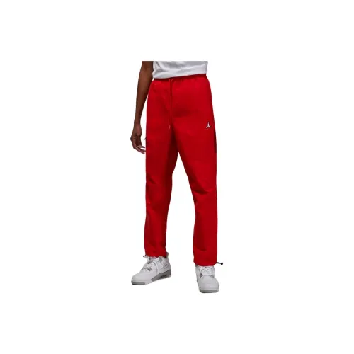 JORDAN Red Men's Knitted Training Pants Джордан Красный Мужские Вязаные Тренировочные Штаны