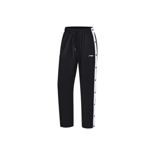 Лайнер CBA Collection Professional Basketball Collection Вязаные Тренировочные Штаны Мужские Черные