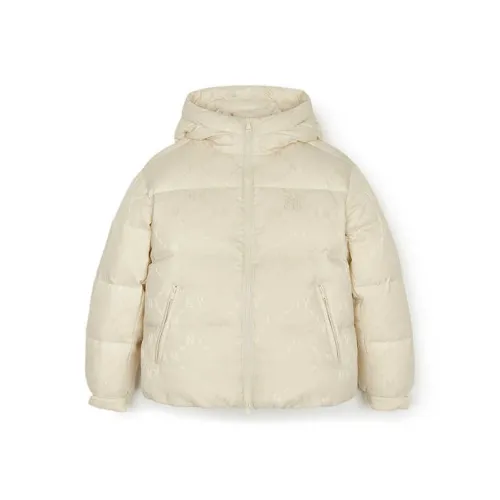 MLB Base Logo New York Yankees Down Jacket Unisex Dark Cream