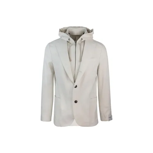 Eleventy FIRSTCLASS Made IN Italy SS25 Куртки Пальто Мужской Бежевый