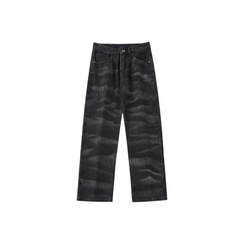 J.F.U Черные Мужские Джинсы