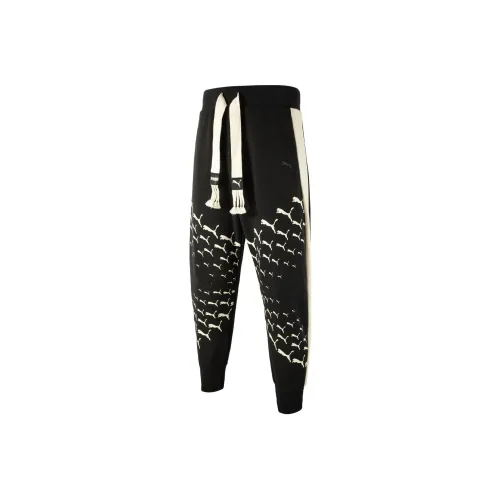 PUMA X STAFFONLY X MONOPOLY Вязаные тренировочные штаны унисекс черные