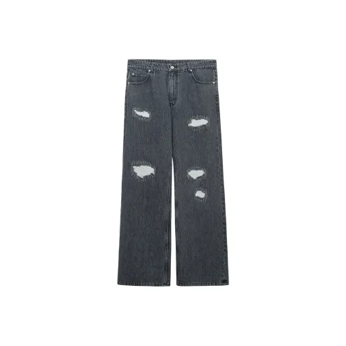 NANS STUDIO Серый/Серый Мужские Джинсы