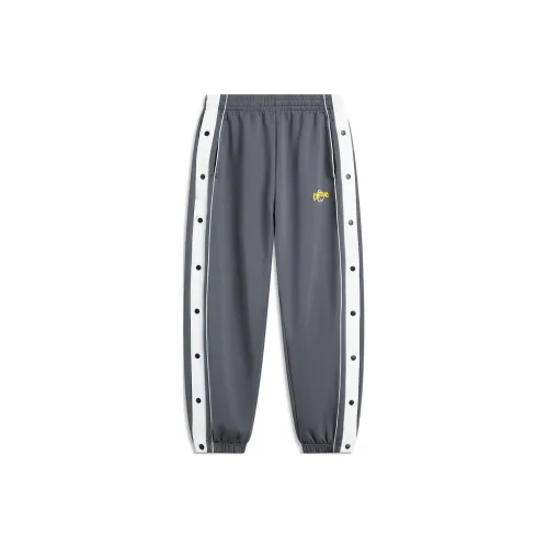 LINING Sports Fashion Collection Вязаные тренировочные штаны мужские темно-железо-серый