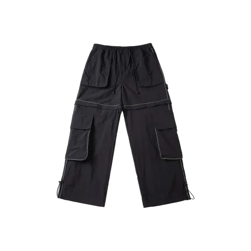 AOGZ Черные Унисекс Брюки карго