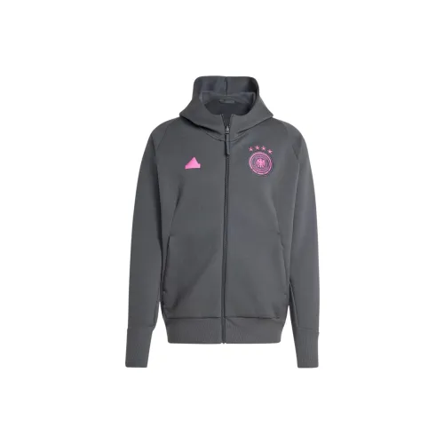 Adidas Германия Travel Full Zip Hoodie Куртки и пальто Мужской Угольный черный