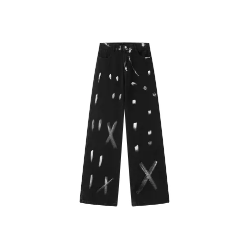 FAKE VINTAGE Джинсы Унисекс Черный