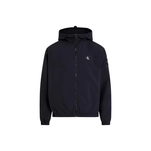 CALVIN KLEIN Тренчкот Европейская версия Мужской Черный