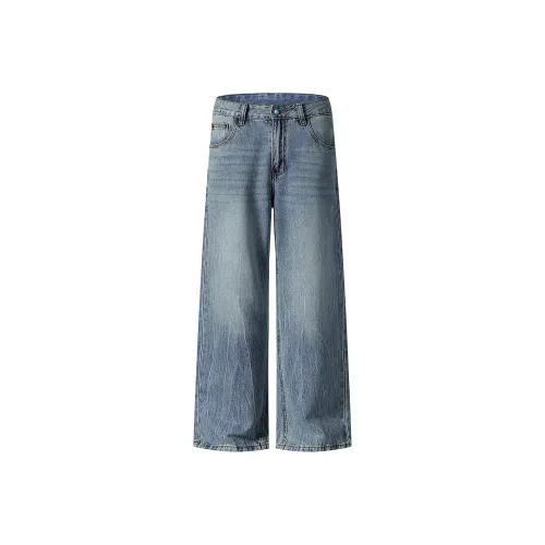 WPOOLL Светло-синие мужские джинсы