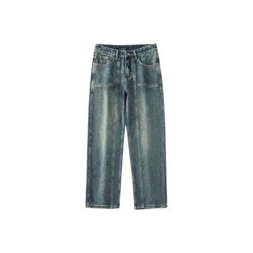J.F.U Blue Men's Jeans J.F.U Синий Мужской Джинсы