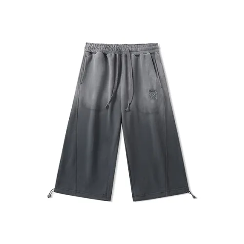 LAMLICKA Черные Унисекс Вязаные Тренировочные Брюки