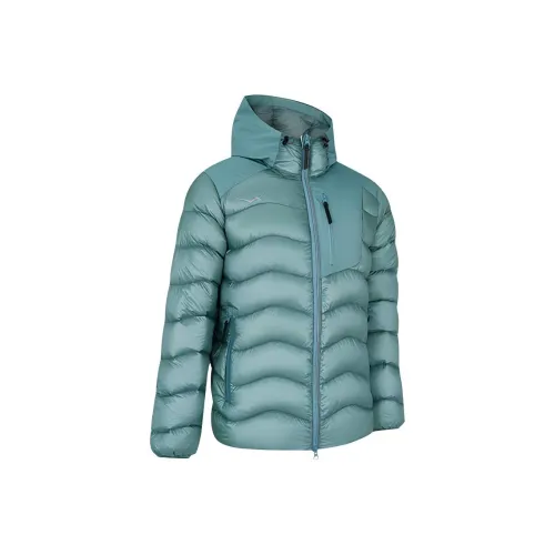 HOKA ONE ONE LW Down Jacket CHN Down Jacket Men's Gray Green HOKA ONE ONE LW Пуховик CHN Пуховик Мужской Серый Зеленый