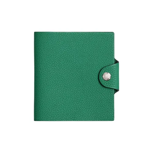 HERMES Ulysse Телячья кожа Сумка для хранения Аксессуар Мини Женский Dazzling Зеленый