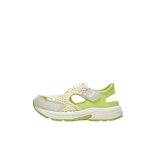 Asics RUNNING KIDS CONTEND Series Детские сандалии Низкий верх Бежевый Зеленый Kids