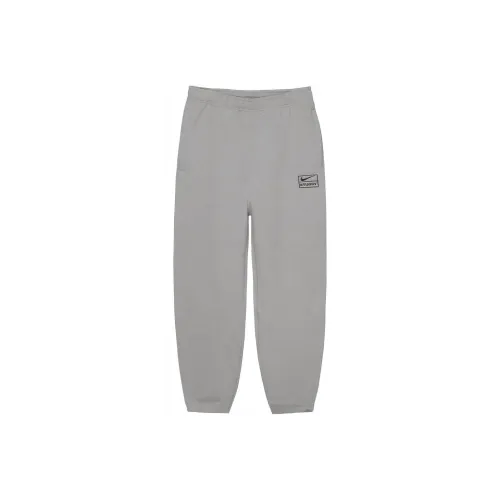 Nike x Stussy SS23 Вязаные тренировочные штаны азиатская версия унисекс серый
