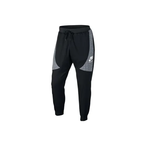 Nike Черные Мужские Вязаные Тренировочные Штаны