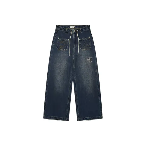 GOOD BAI Синие Унисекс Джинсы