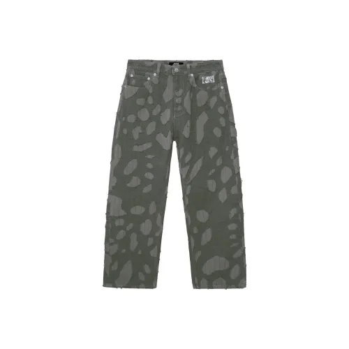 Revenge Джинсы Унисекс Серый Зеленый