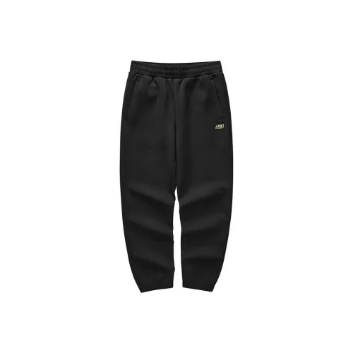 Skechers Новогодние Вязаные Тренировочные Штаны Мужские Угольно-Черные