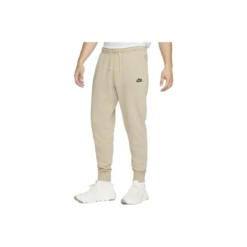 Nike Бежево-желтые мужские вязаные тренировочные штаны