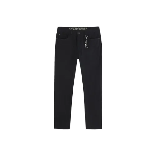 DAVID NAMAN FW23 Джинсы Мужские Черные