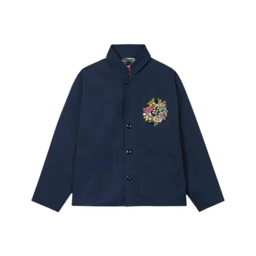 KENZO VERDY Collaboration SS25 Куртки и Пальто Свободный крой Мужской Синий Черный