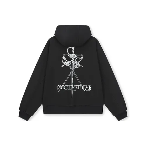 DICETINY Куртки Пальто Унисекс Черный