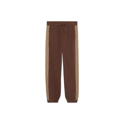 GUCCI FW23 Вязаные спортивные брюки мужские коричневые