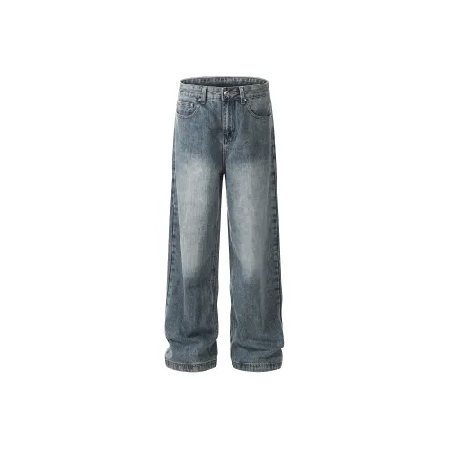 WELTER EXPERIMENT Blue Unisex Jeans
