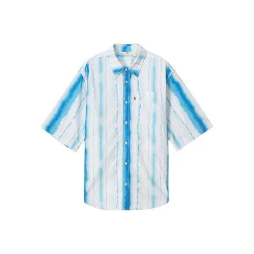 Levis Blue Men's Shirts Левис Синие Мужские Рубашки