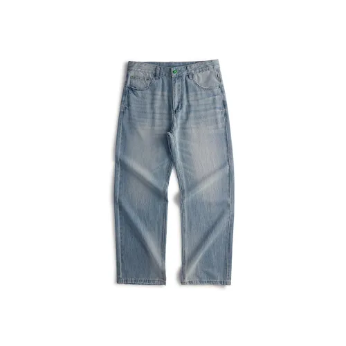 SANSHILIUJIE Джинсы Мужские Светло-Синий