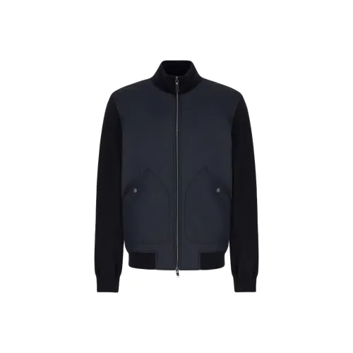 Canali Куртки и Пальто Мужской Синий