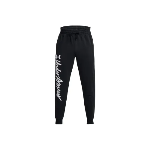 Under Armour Rival Черные Мужские Вязаные Тренировочные Штаны