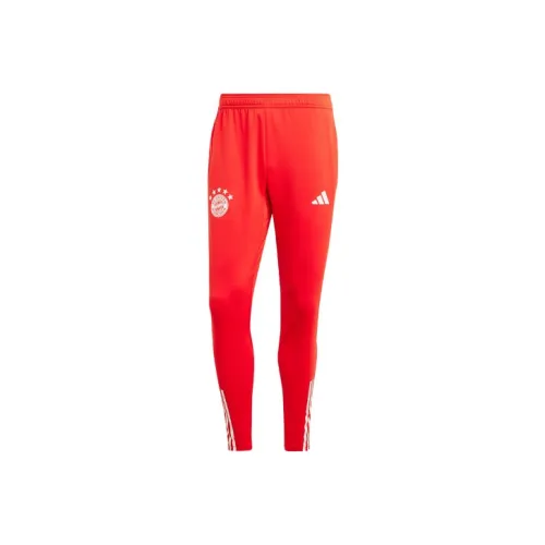 Adidas FC Bayern TIRO 23 Training Pants Вязаные Тренировочные Штаны Мужские Красные