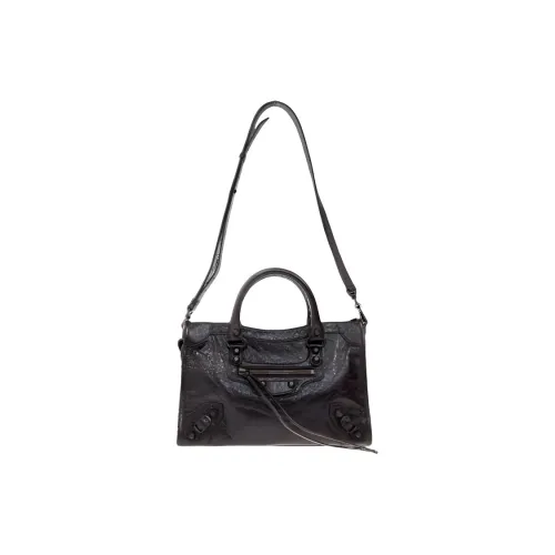 Balenciaga Le City Овечья кожа Одно плечо Сумка Маленькая Женская Серый