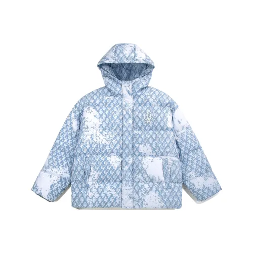 Guuka Хлопковый пуховик Мужской Серый Синий