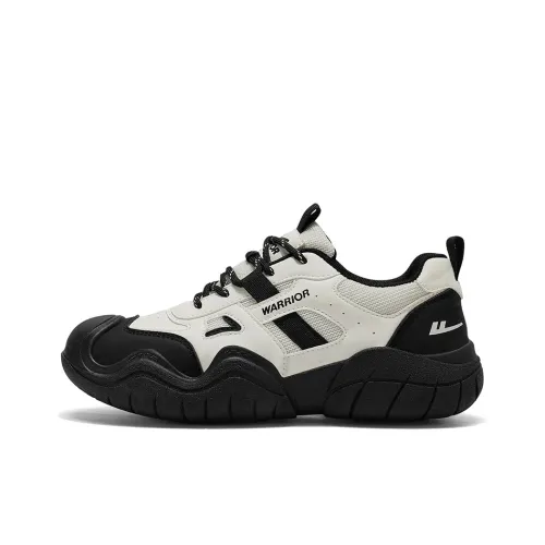Warrior Slip-resistant Abrasion-resistant Breathable Low-Top Hiking Shoes Men's Beige Black Warrior Противоскользящий Устойчивый к истиранию Дышащий Низкий Топ Походная Обувь Мужская Бежевый Черный